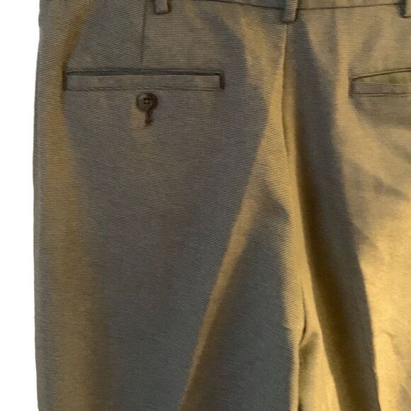 Pre Owned Men’s Geoffrey Beene Dress Pants Subtle Checker Print Sz 36X32 Casual - Picture 9 of 14